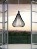 Black Wire Teardrop Ceiling Lamp