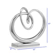 Silver Buff Twisted Knot Sculpture