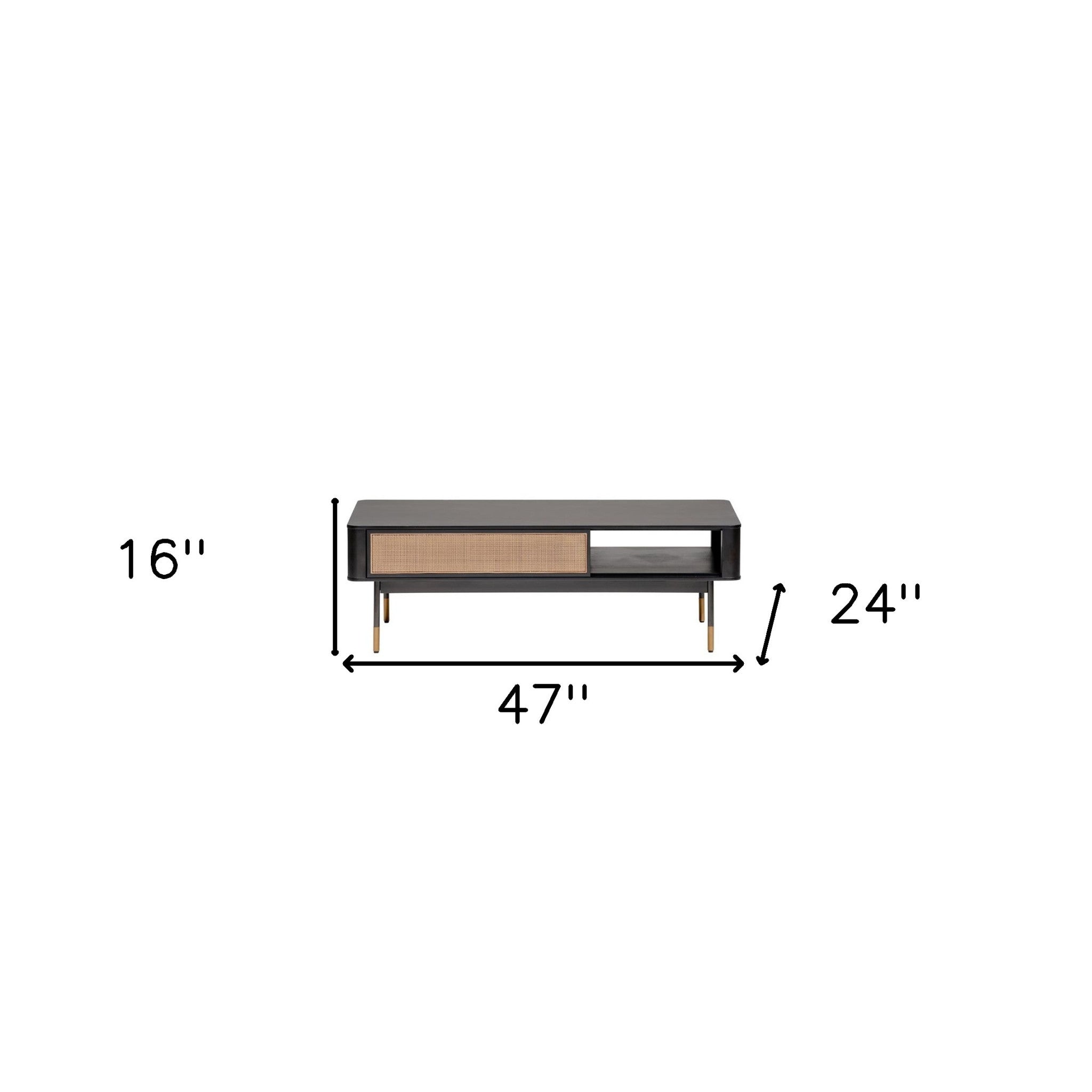 Davidson Coffee Table With Drawer And Shelf