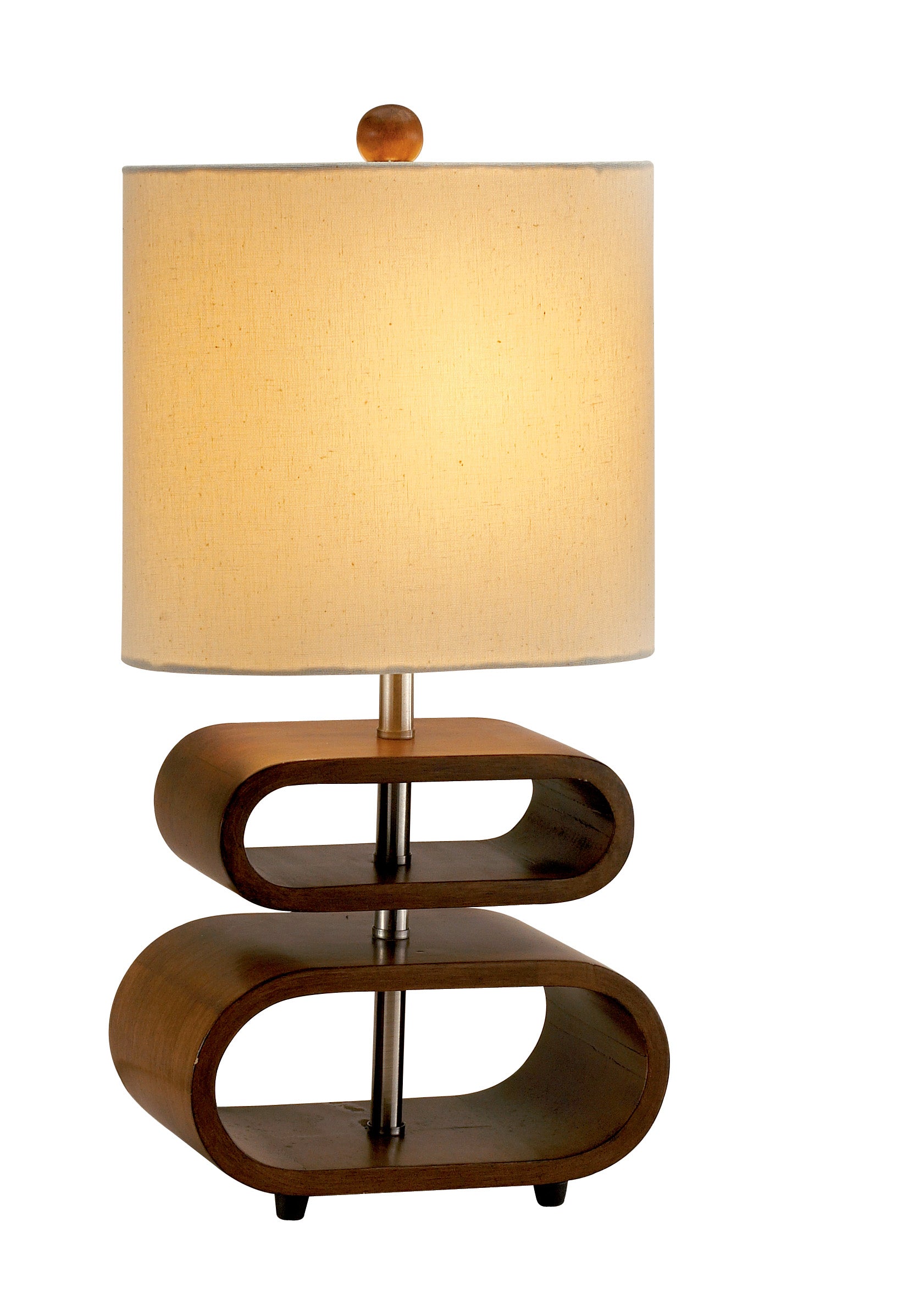 Ovale Retro Wood Lamp