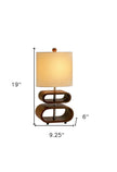 Ovale Retro Wood Lamp