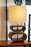 Ovale Retro Wood Lamp