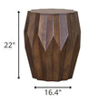 Lauren Fields Solid Wood End Table