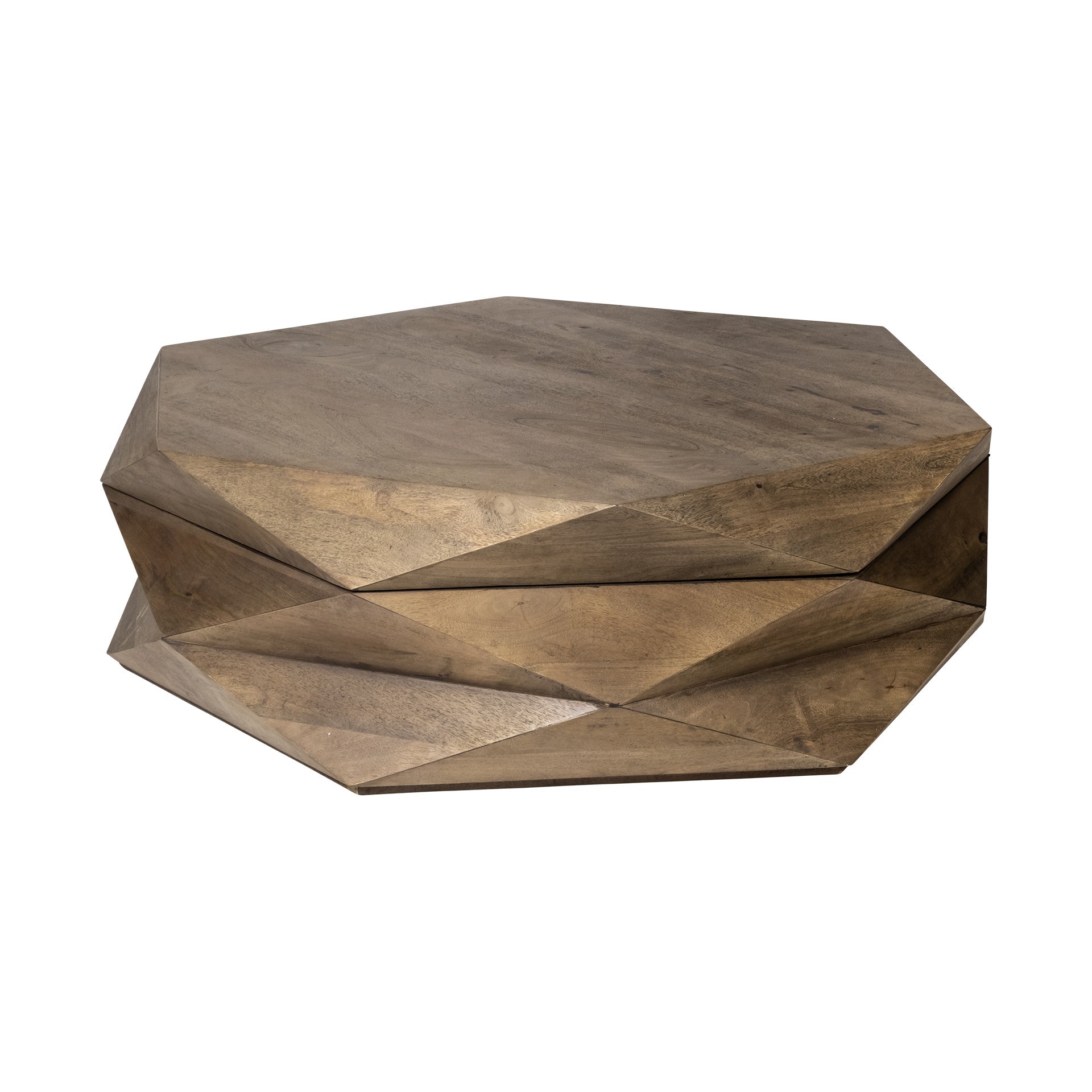 Winston Hexagon Coffee Table + Storage