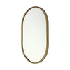 Gold Oval Accent Metal Mirror