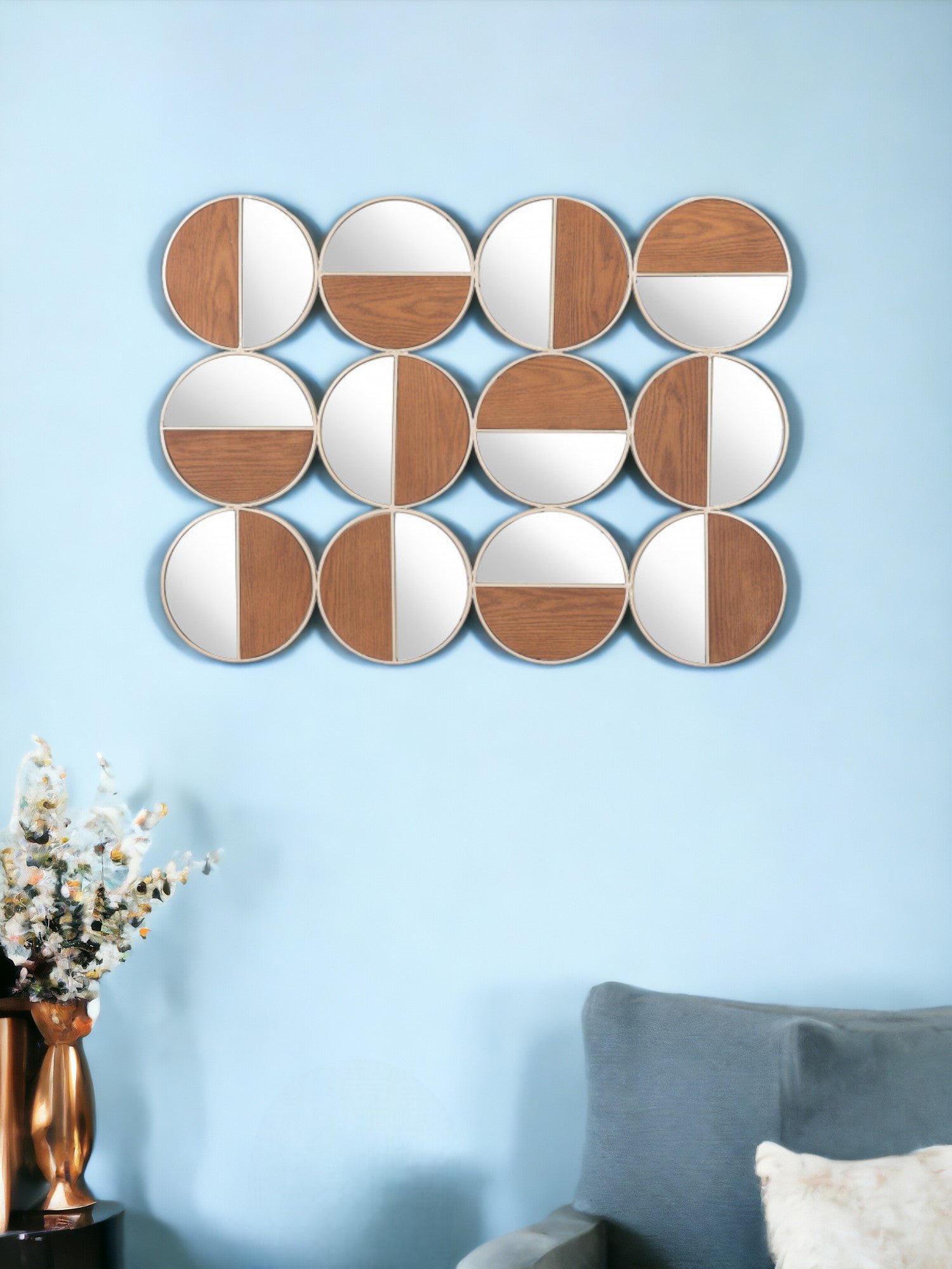 Contemporary Steel Framed Accent Mirror