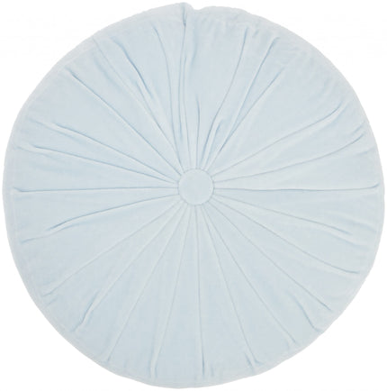 Periwinkle Tufted Round Throw Pillow