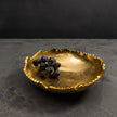 Gilded Elegance abstract Torn Texture Bowl