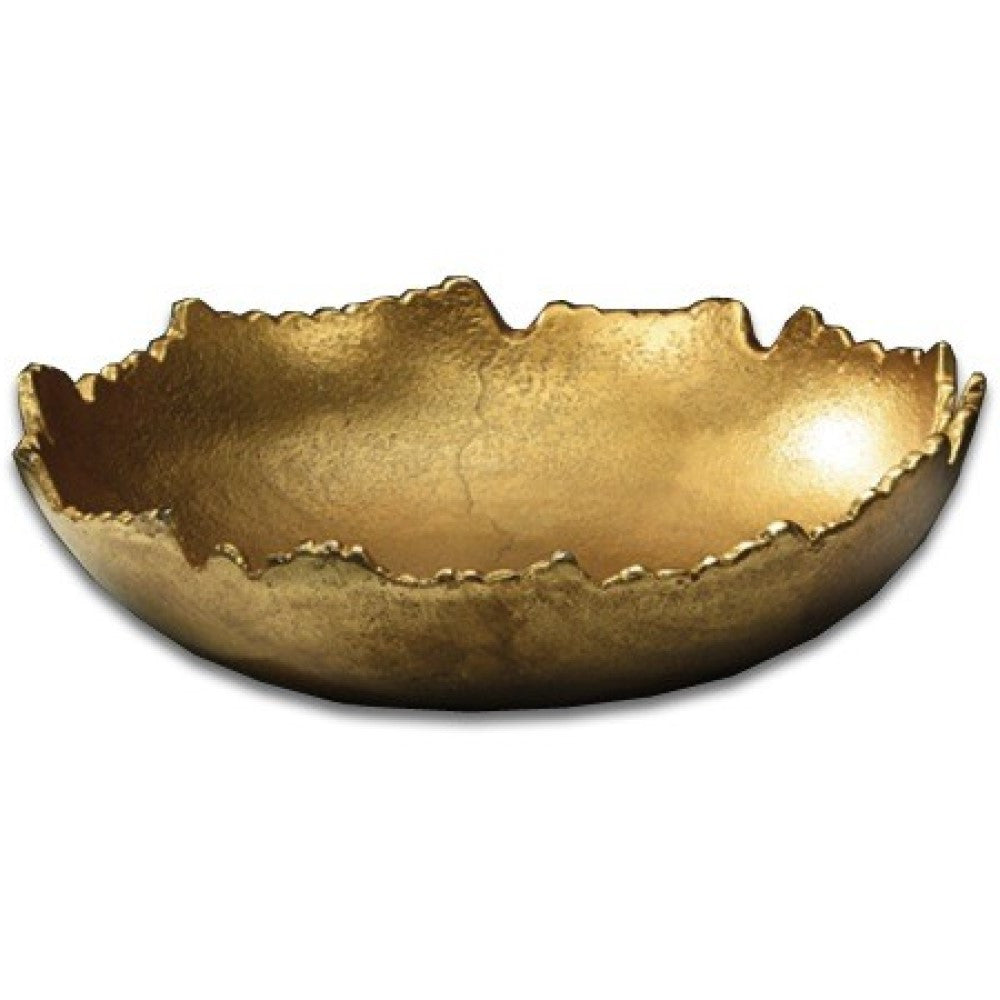 Gilded Elegance abstract Torn Texture Bowl