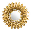 Soleil Gold Round Accent Mirror