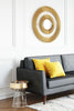 Soleil Gold Round Accent Mirror