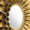 Soleil Gold Round Accent Mirror