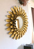 Soleil Gold Round Accent Mirror