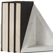 Modern Triangle Marble Bookends