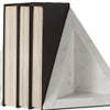 Modern Triangle Marble Bookends