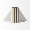 Modern Triangle Marble Bookends