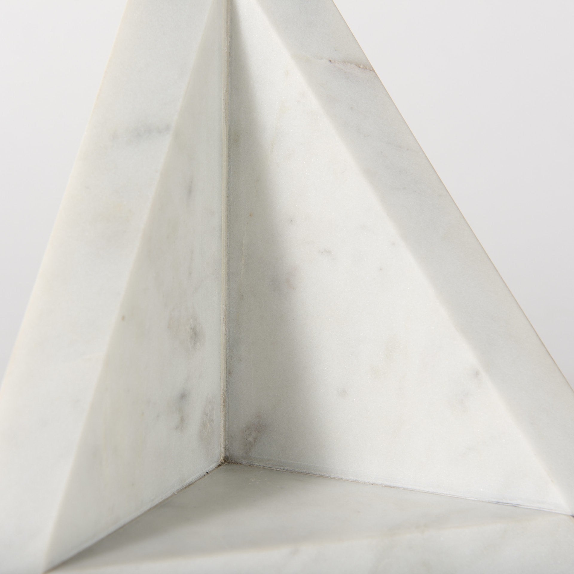 Modern Triangle Marble Bookends