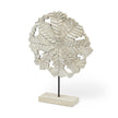 Contemporary Elegance White Metal Sculpture