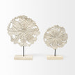 Contemporary Elegance White Metal Sculpture