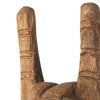 Wooden Rock Sign Hand Sulpture