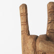 Wooden Rock Sign Hand Sulpture