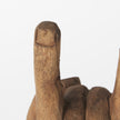 Wooden Rock Sign Hand Sulpture