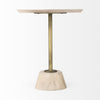 Sheila Pedestal Round Wood End Table