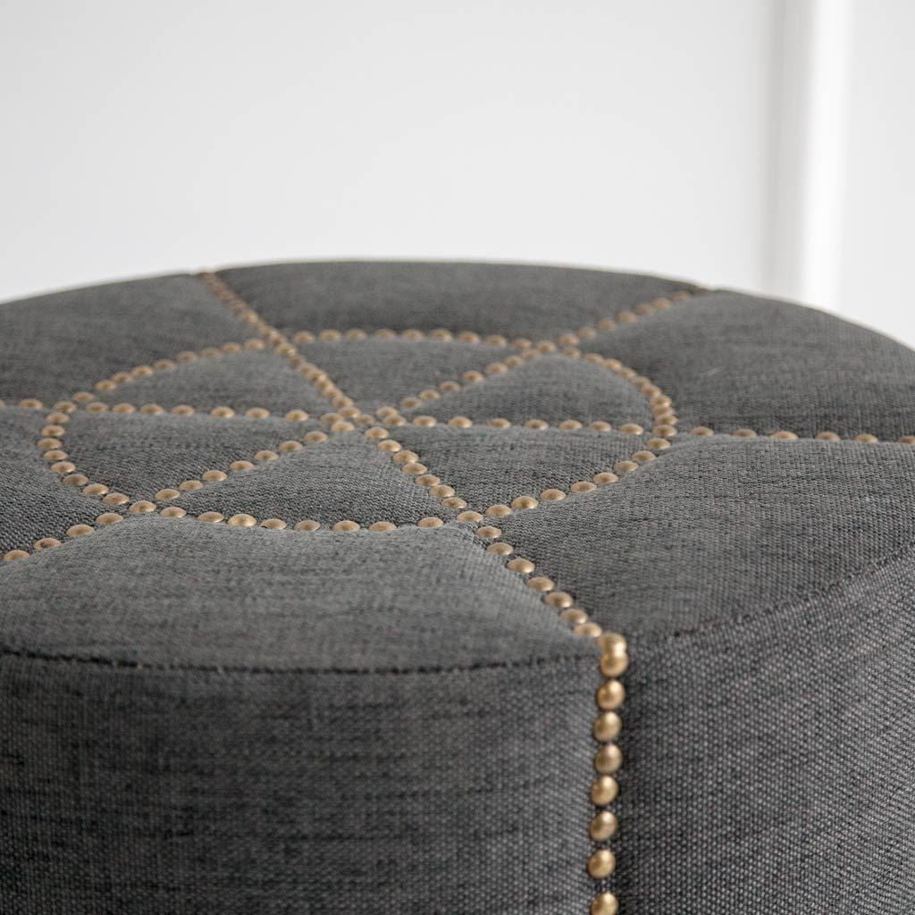 Grace + Lux Linen Ottoman