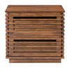 Walnut Modern Slat End Table