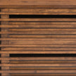 Walnut Modern Slat End Table