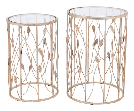 Radiant Leaves Set of Side Tables