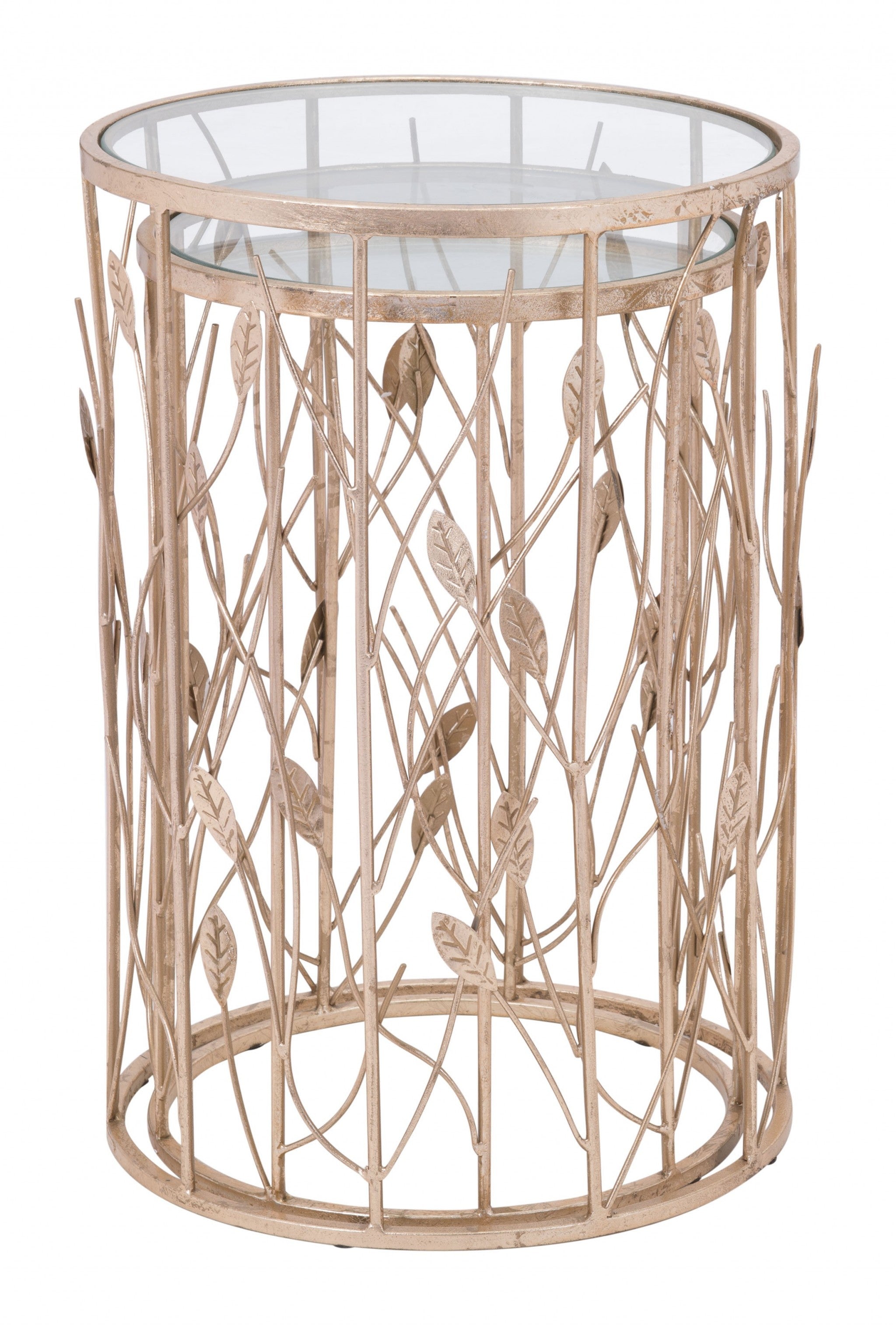 Radiant Leaves Set of Side Tables