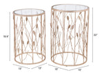 Radiant Leaves Set of Side Tables