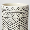 Ivory Splendor Geometric Vase