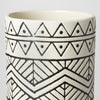 Ivory Splendor Geometric Vase