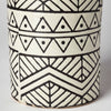 Ivory Splendor Geometric Vase