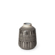 Harmony in Contrast Chevron Ceramic Vase