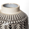 Harmony in Contrast Chevron Ceramic Vase