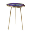 Violet Faux Agate End Table