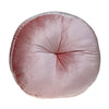 Round Tufted Pink Rose Velvet Floor Pillow