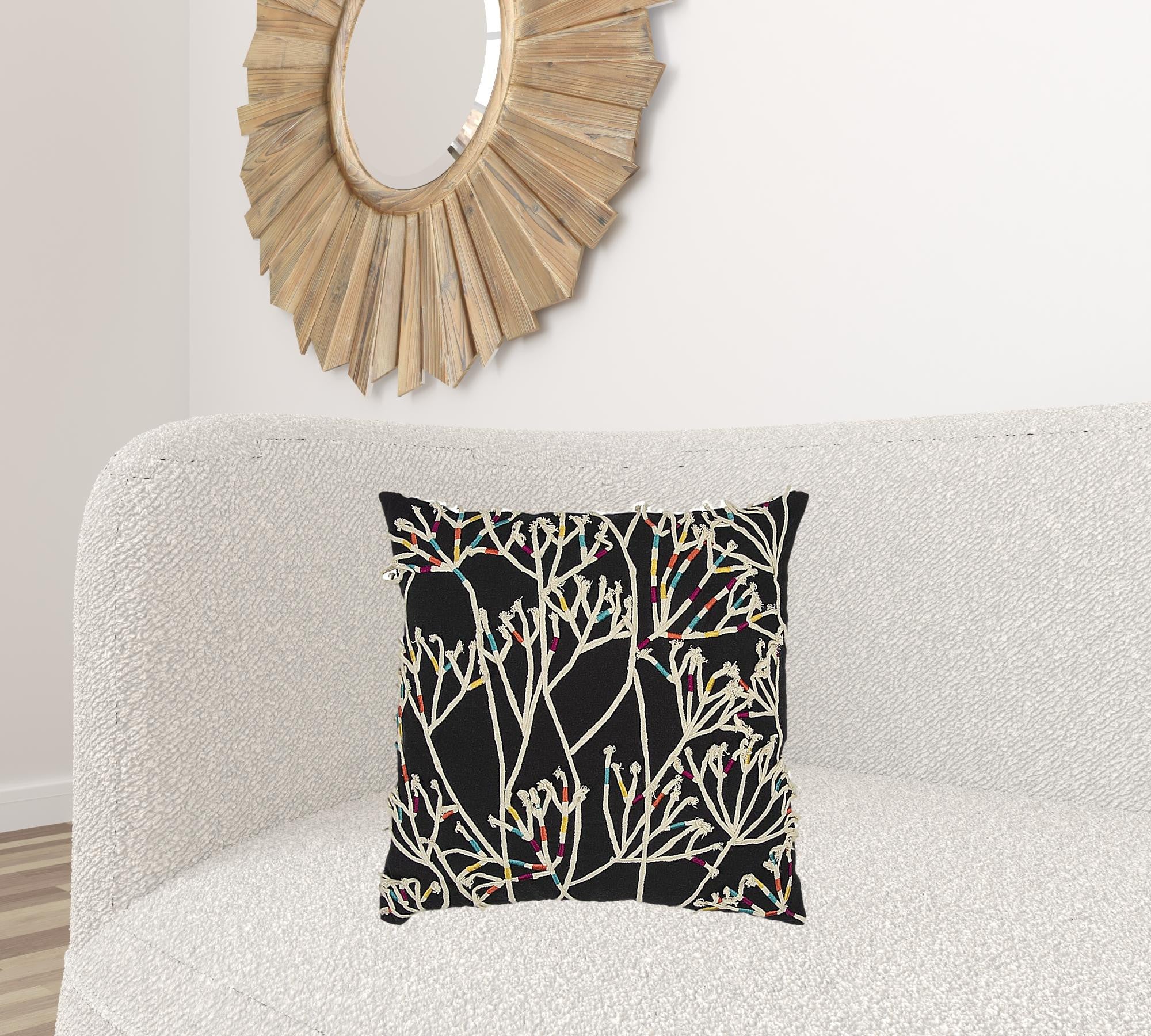 Spring Buds Impressionistic Throw Pillow