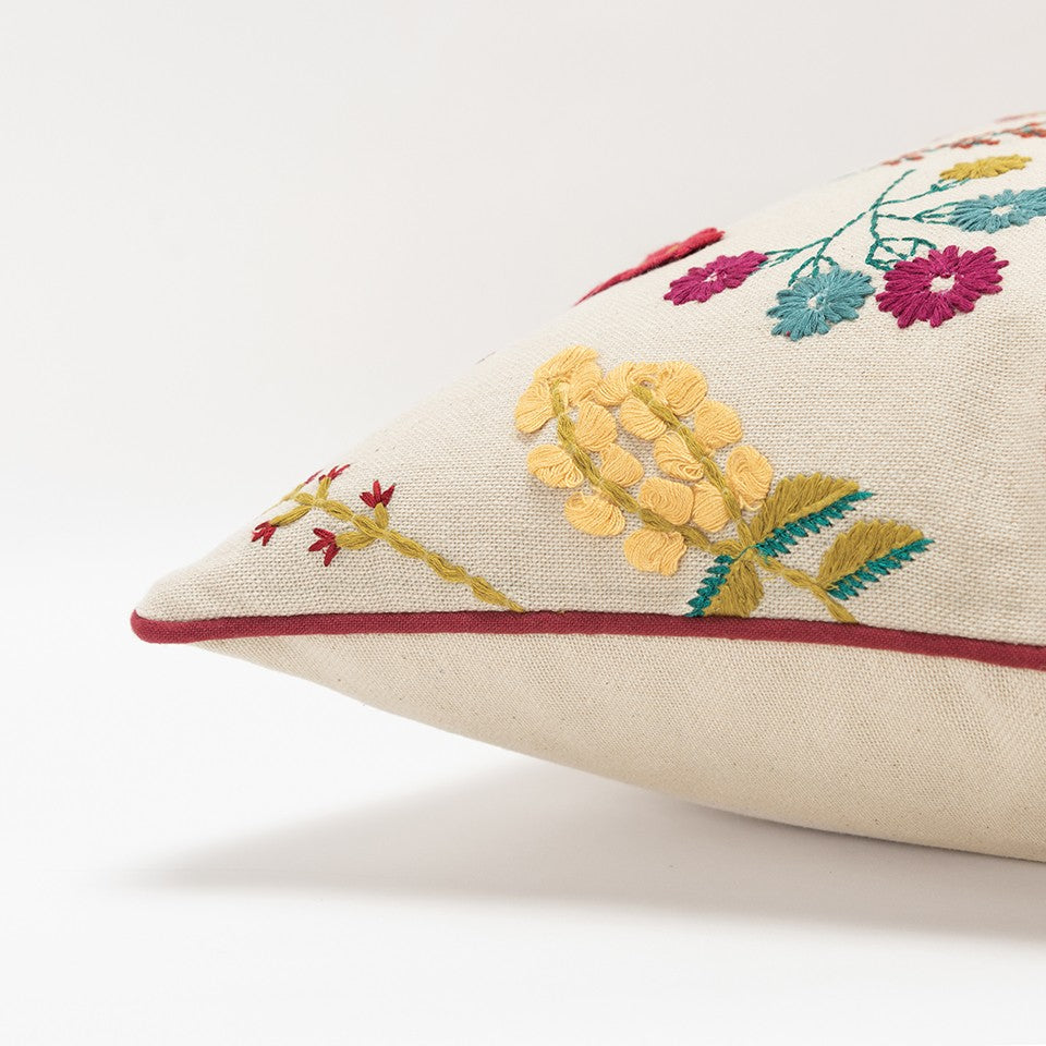 Flora Textural Throw Pillow