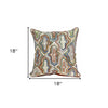 Emily Embroidered Cotton Throw Pillow