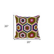 Retro Dream Cotton Zippered Throw Pillow