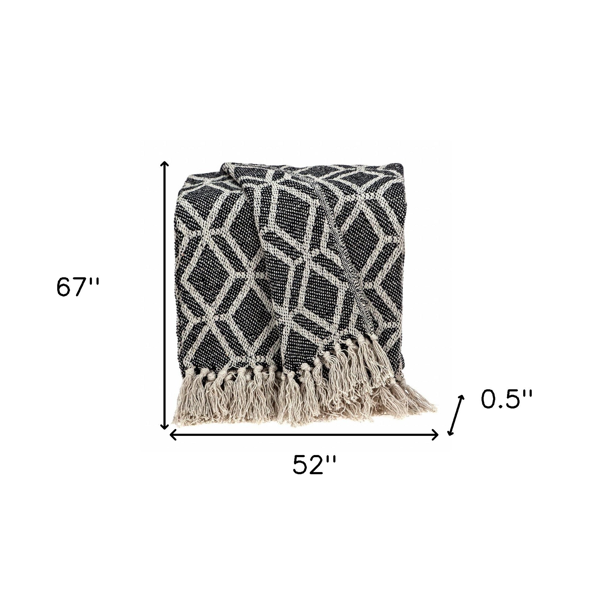 Grayson Geometric Woven Throw Blanket