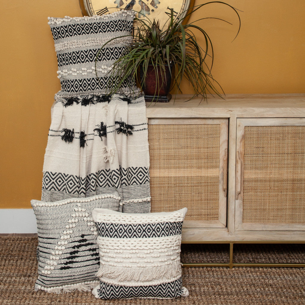 Earthy Elegance Woven Throw Blanket