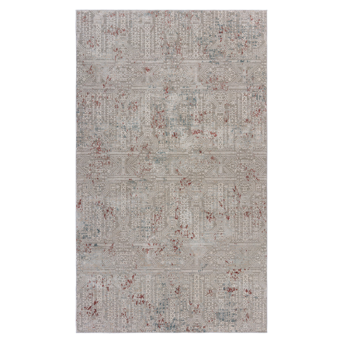 Rowan Distressed Abstract Area Rug 8' X 11'