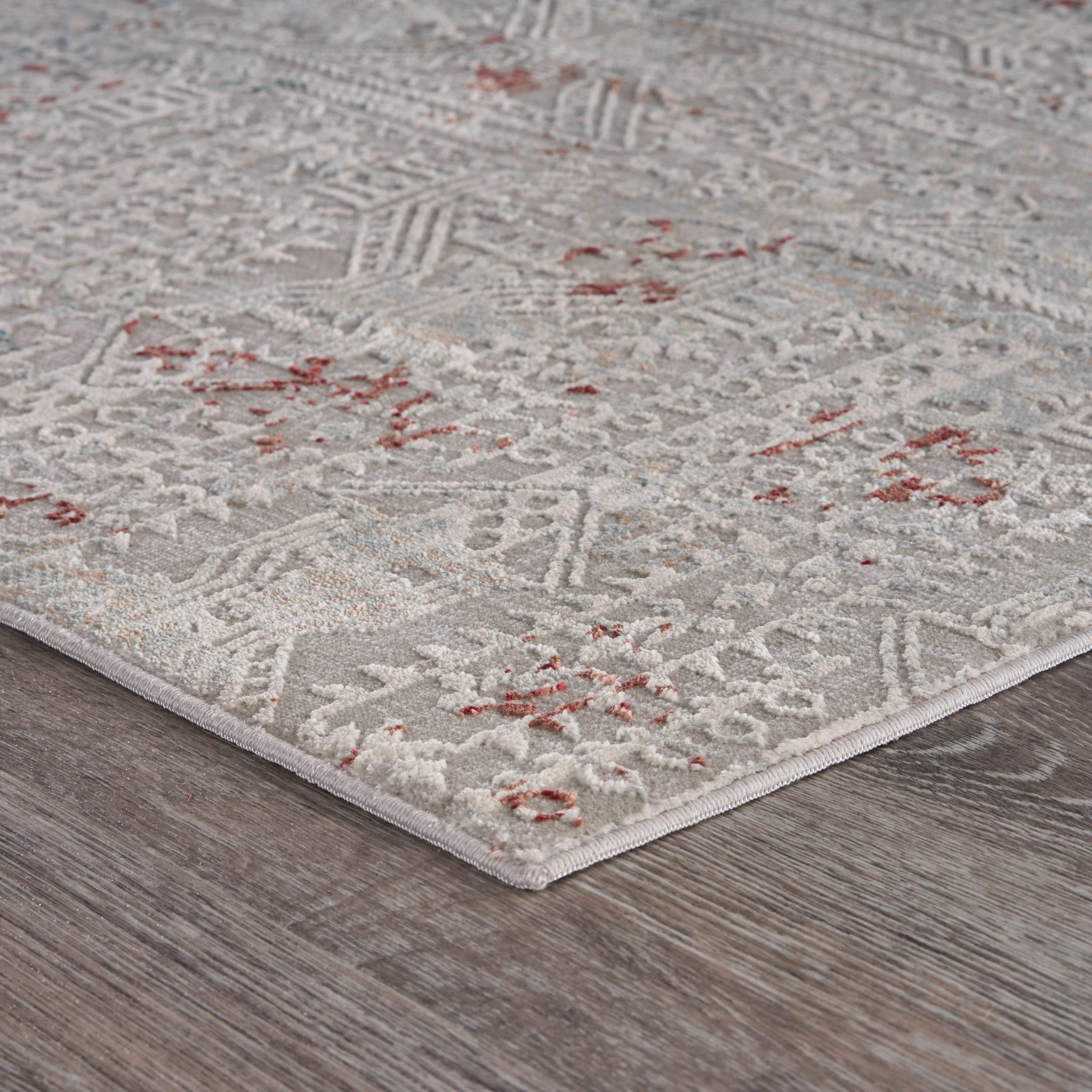 Rowan Distressed Abstract Area Rug 8' X 11'