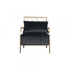 Becca Black Velvet Arm Chair