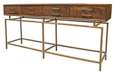 Edison Solid Wood Distressed Console Table